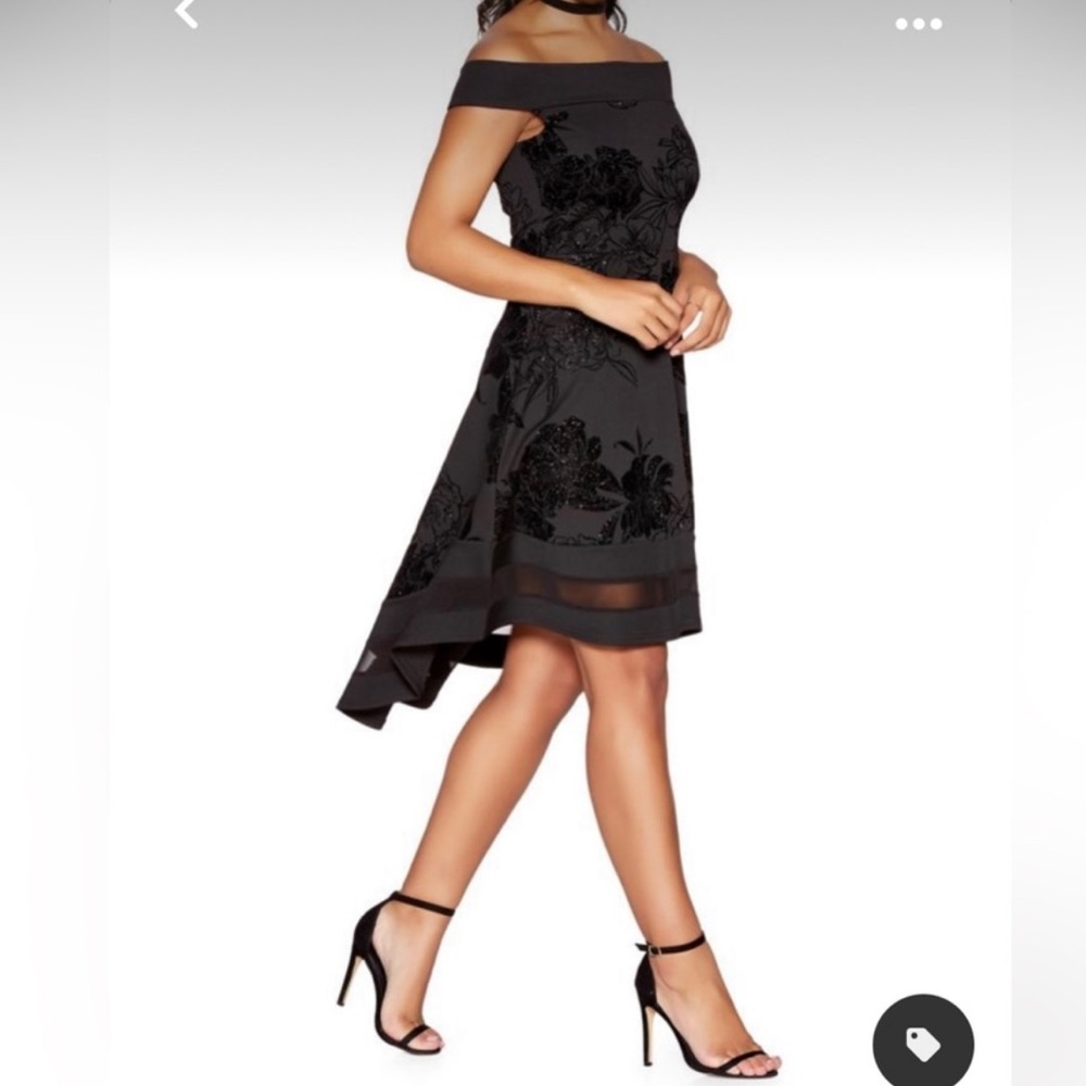 QUIZ - High Low Dress - Short Sleeve Flowy Party